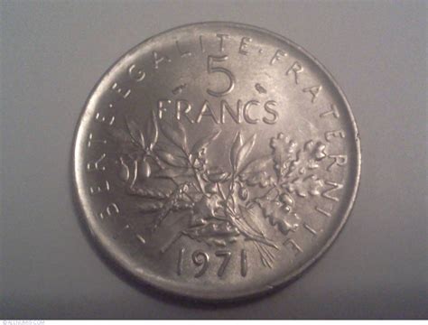 5 francs 1971 coin value